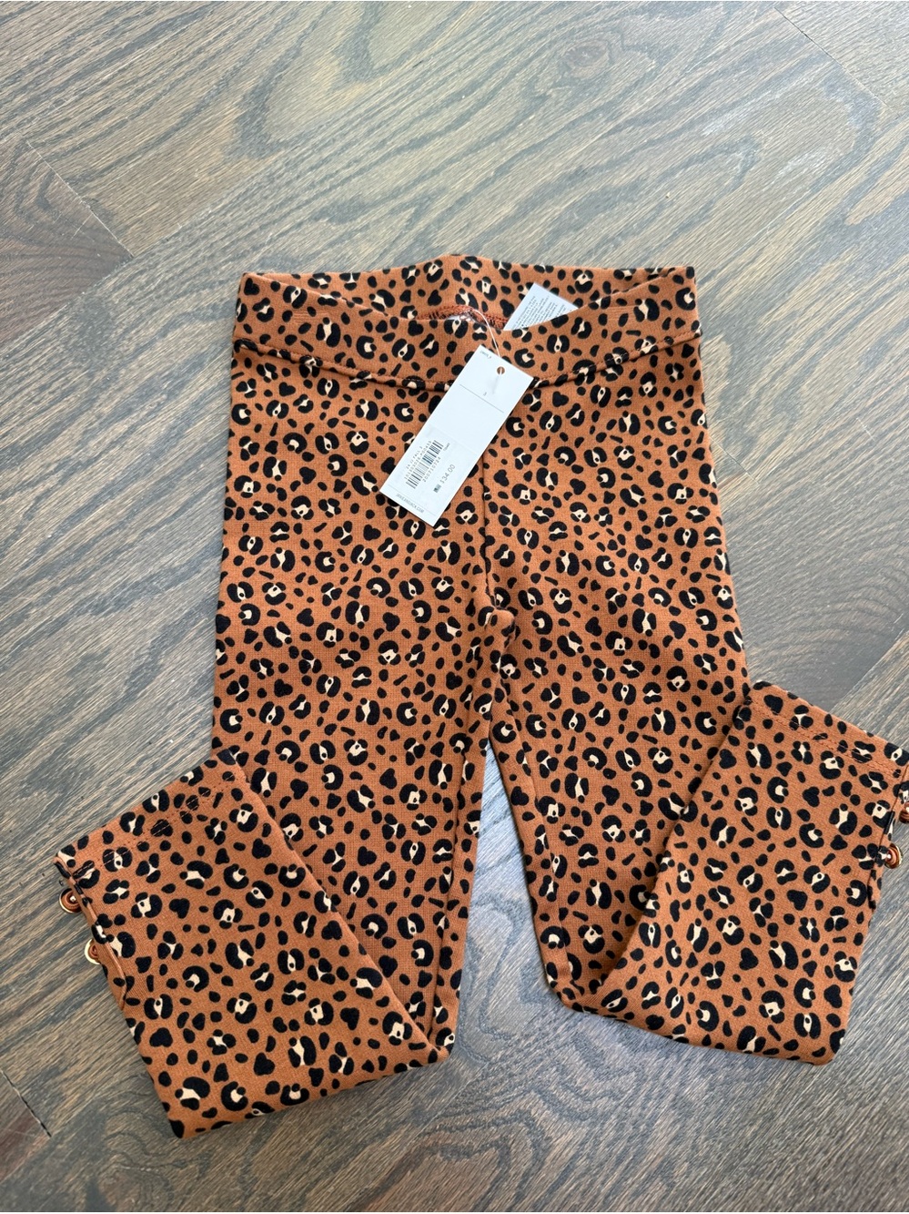 Janie and Jack Kids Leopard Print Rust Leggings NWT